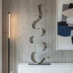Sculpture in Metal Handcrafted Luxury Modern Art - Indoor Or Outdoors - thumbnail 4