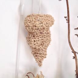 Handcrafted Portable Lamp Made Of Natural String - thumbnail 2
