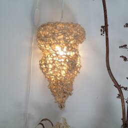 Handcrafted Portable Lamp Made Of Natural String - thumbnail 4