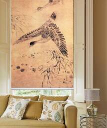 Lin Liang's Classic Chinoiserie Art Chinese Nature Custom Made - Ethn29 Printed Roller Blind, Regular Or Blackout, Chain Cordless