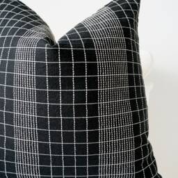 Black Striped Pillow Cover - thumbnail 2