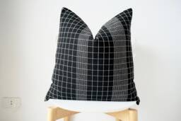 Black Striped Pillow Cover - thumbnail 1