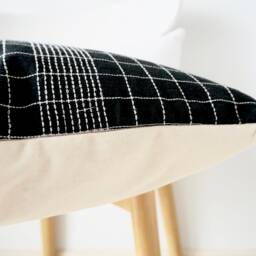 Black Striped Pillow Cover - thumbnail 4