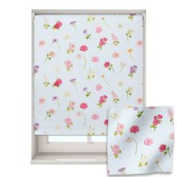Whimsical Flowers Roller Blind, Children's Made To Measure, Fairy Blackout Blind