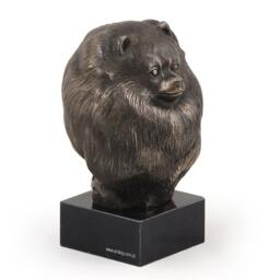 Pomeranian, Dog Marble Statue, Limited Edition, Artdog. Made Of Cold Cast Bronze. Perfect Gift. Limited Edition - thumbnail 1