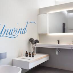 Unwind Wall Sticker, Bathroom Art, Decor, Decal, Stickers - thumbnail 3