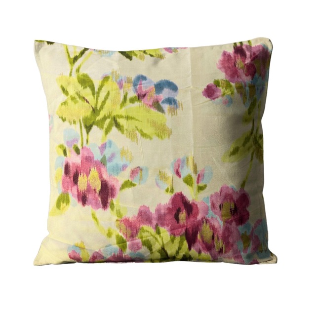 Designers Guild Rosamund Silk Cushion Cover Floral Pillow, Lilac Pink Gold - image 1