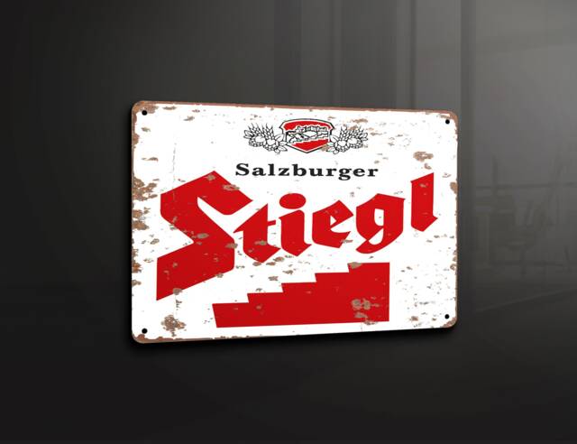 stiegl Hell Beer Logo Austria Metal Sign Plaque Wall Art Decor Signage