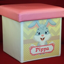 Original New Born Baby Gift - Personalised Ottoman & Teddy Bear - thumbnail 3