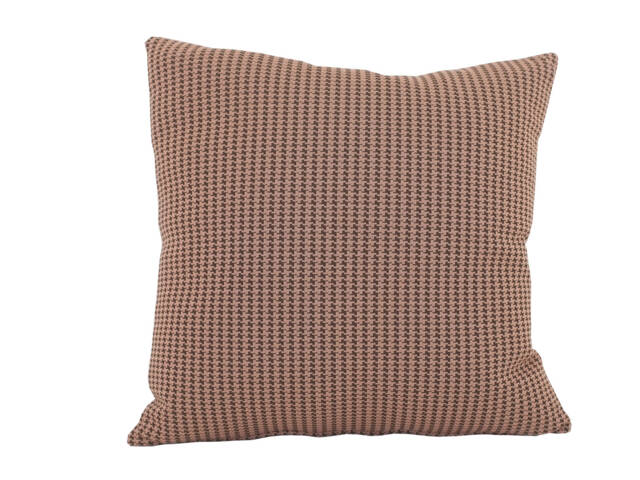Vintage Dog Tooth Cushion Handmade Pink Brown Geometric Pattern - image 1