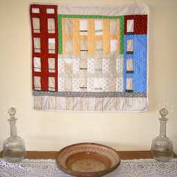 Patchwork, Fabric Painting, Wall Decoration, Hanging, Pamplona Fa??ade - thumbnail 2