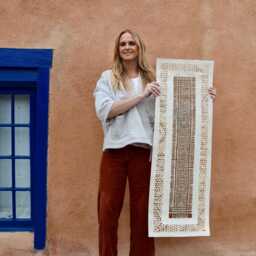 Handmade Mexican Amate Paper Wall Art - Xl 15.5X47 Modern - Unframed - thumbnail 2