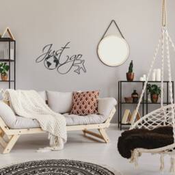 "Metal World Map Wall Decor " - thumbnail 2