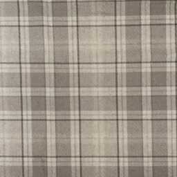 Highland Tartan Check Panama Custom Made To Measure Fully Lined Curtains Silver