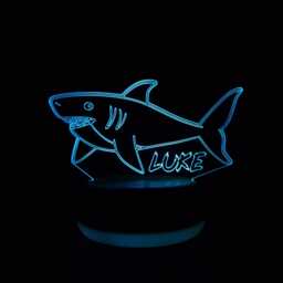 Personalised Shark Led Night Light, Gift, Baby Gifts For Kids, Nursery Lights, Light Bedroom - thumbnail 1