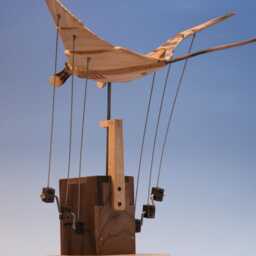 Flying Manta Ray Automata - Kinetic Sculpture Automaton Figurine Moving Art - thumbnail 3