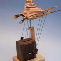 Flying Manta Ray Automata - Kinetic Sculpture Automaton Figurine Moving Art - thumbnail 2