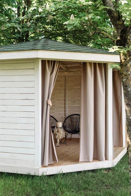 Waterproof Outdoor Curtain Panel, Patio Terrace Balcony Drape - image 1