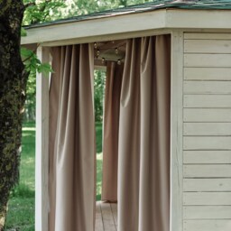 Waterproof Outdoor Curtain Panel, Patio Terrace Balcony Drape - thumbnail 2