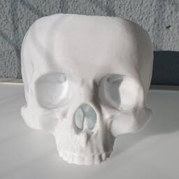 Skull Succulent Planter Gothic Home Garden Decor 3D Printed - thumbnail 3