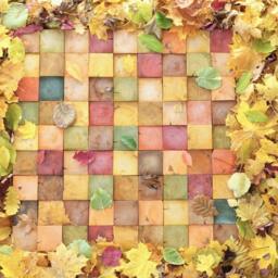 Reclaimed Wood Wall Art Autumn Leaves, Organic Decor - thumbnail 3