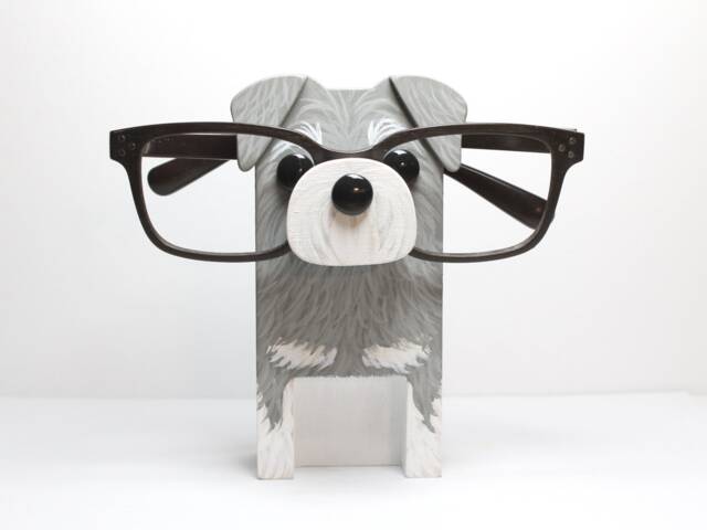 Schnauzer Dog Eyeglass Stand/Glasses Holder - image 1