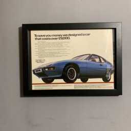 Porsche 924 1980 Framed Original Advertising Wall Art Print, Birthday Gift, Classic Porsche Car Enthusiasts, Home, Office, Man Cave - A359 - thumbnail 2