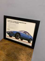 Porsche 924 1980 Framed Original Advertising Wall Art Print, Birthday Gift, Classic Porsche Car Enthusiasts, Home, Office, Man Cave - A359 - thumbnail 1