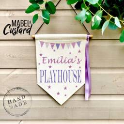 Playhouse Sign - Personalised Playhouse Personalised Playroom Wendy House - thumbnail 1