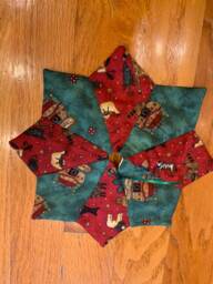 Christmas Tree Skirt, Noah's Ark, Debbie Mumm, Small, Quilted, Animals