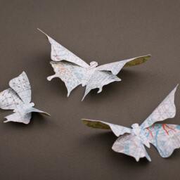 3D Wall Butterflies For Nursery, Children's Room, Decor, Wedding, Sky Dots - thumbnail 2
