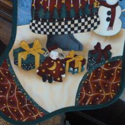 Christmas Stocking The Magic Of Santa Quilted - thumbnail 3
