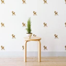 Mini Deers - Set Of 42 Wall Sticker Decal - Pattern, Art, Girls Room, Boys Nursery Decal, Decals, Kids Room Patterns - thumbnail 1