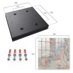 Delicate Leaves Key Cabinet For Home, Beige Industrial Box, Abstract Flowers & Plants, Nature Lovers - thumbnail 4