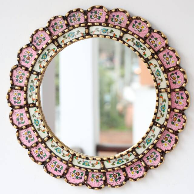 "Peruvian Mirrors ""Armoniosa Rosado 40cm" - image 1