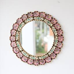 "Peruvian Mirrors ""Armoniosa Rosado 40cm" - thumbnail 2