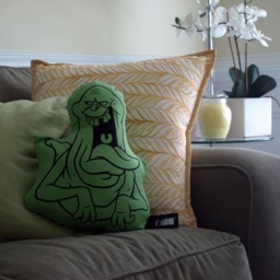 Slimer Ghostbusters Throw Pillow Illow 80S Movie Decor Retro Decorative Large Cushion Dorm Couch Home Decor - thumbnail 3