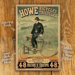 Home Wall Art Print Vintage Bicycle Metal Advertising Poster - thumbnail 2