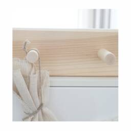 Spruce Wood 5-Peg Rack Straight Hooks, Kids Nursery Decor, Coat Hanger - thumbnail 3