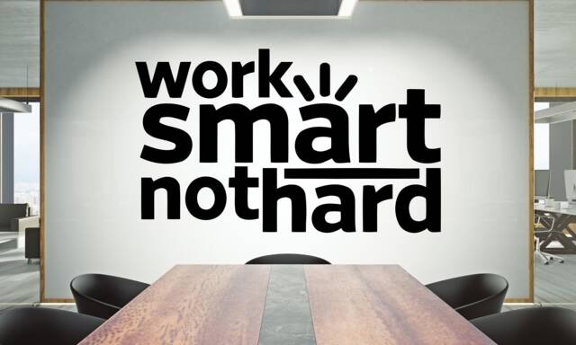 Teamwork Quote Vinyl Wall Decal Office Decor 1569Re - image 1