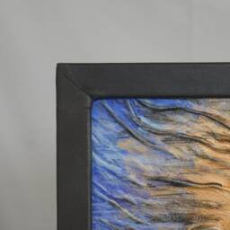Sunset On The Beach Palm Trees Wall Decor Leather Art Handmade Mother's Day 3rd Anniversary Gift Birthday Present Unique - thumbnail 3