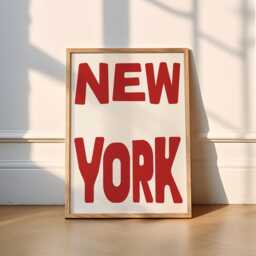 New York Print - 5 Colours Travel - New York City Poster, Nyc, Manhattan, Brooklyn, Empire State, Central Park, Usa, Retro, Funky, Trendy - thumbnail 2