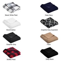 Personalized Ultra Plush Monogram Throw Blanket - Custom Dorm Room Or Housewarming Gift Soft Embroidered - thumbnail 2