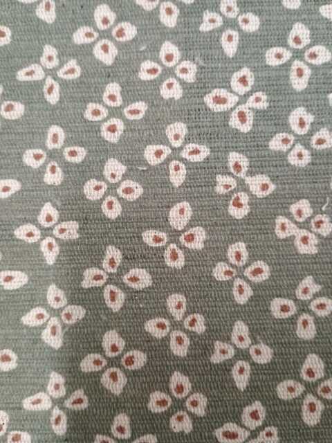 Sikar Teal Pattern Cotton Print Roman Blind Sample. Cotton, Linen - image 1