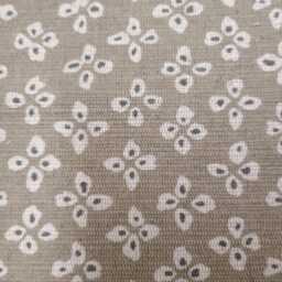 Sikar Teal Pattern Cotton Print Roman Blind Sample. Cotton, Linen - thumbnail 2