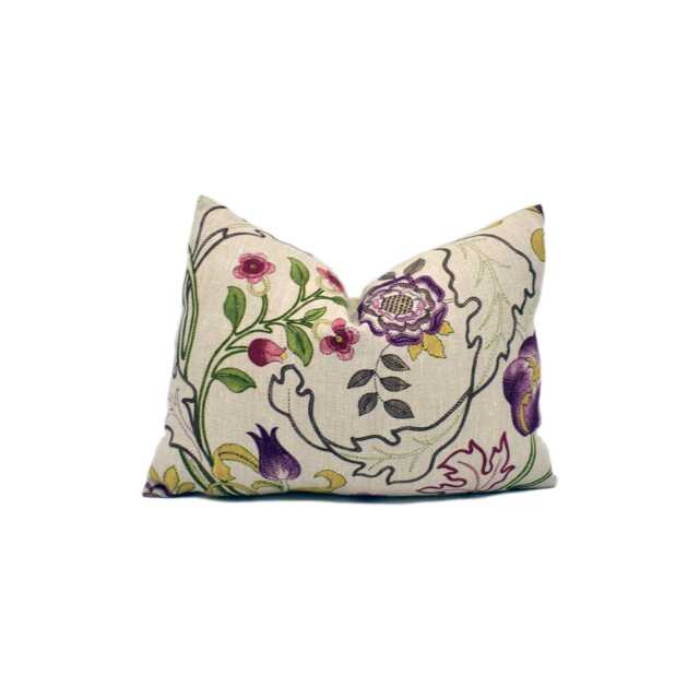 William Morris - Mary Isobel Wine/Linen Cushion Cover Throw Pillow Designer Home Decor - image 1