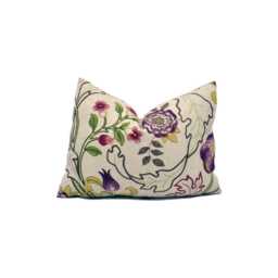 William Morris - Mary Isobel Wine/Linen Cushion Cover Throw Pillow Designer Home Decor - thumbnail 1