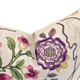 William Morris - Mary Isobel Wine/Linen Cushion Cover Throw Pillow Designer Home Decor - thumbnail 3