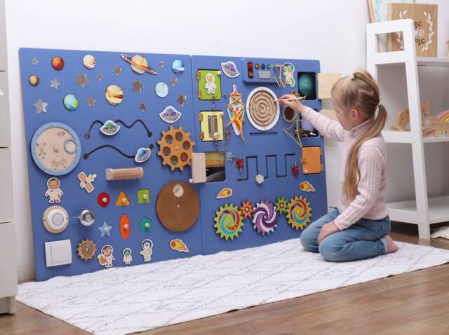 Doctor Office Toys Sensory Item Busy Board For Wall Activities Autism Pediatric Decor Activity Kids - image 1