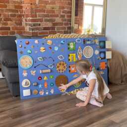 Doctor Office Toys Sensory Item Busy Board For Wall Activities Autism Pediatric Decor Activity Kids - thumbnail 4